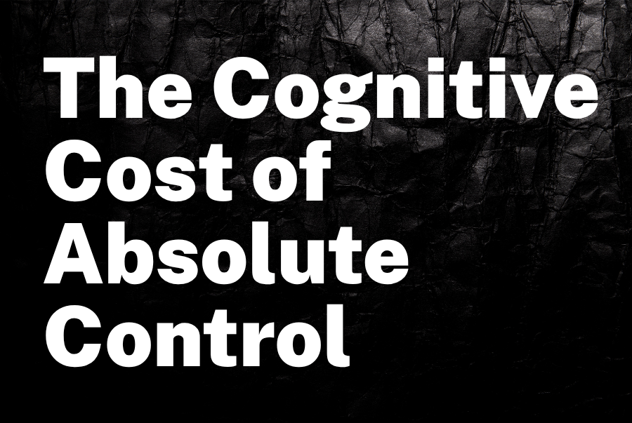 The Cognitive Cost of Absolute Control: Managing OCD without Losing Corporate Focus